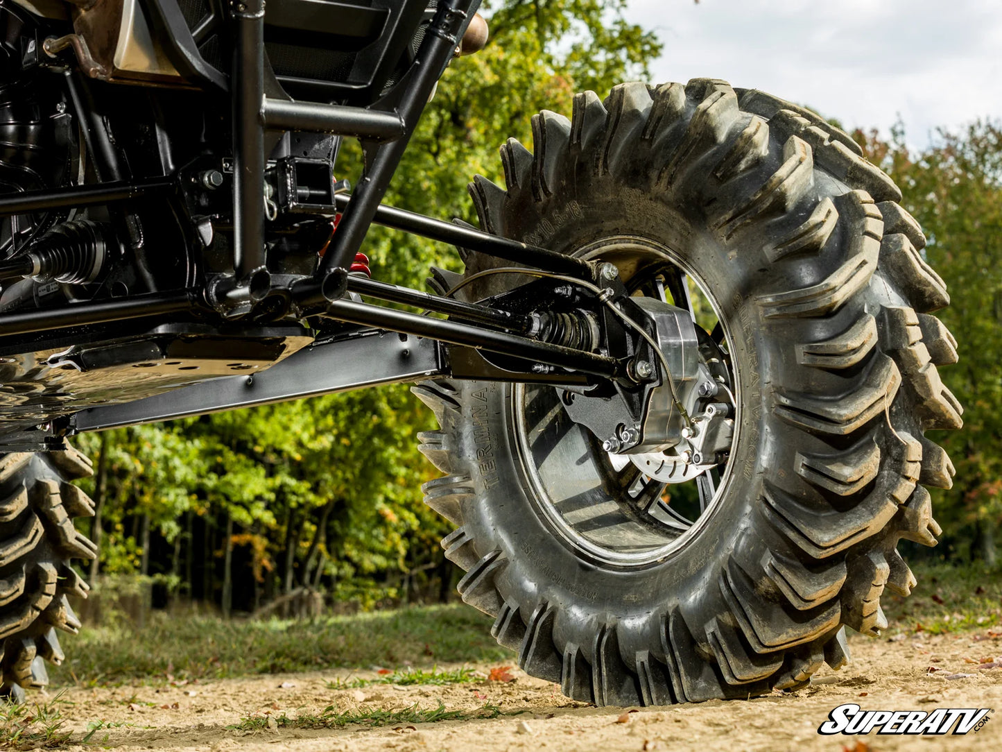 Polaris RZR XP 4" Dual Idler Billet Portal Gear Lift with Frame Stiffener