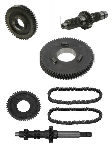 "53/26/26 and 53/12/12" RZR 1000XP Gear Reduction kit with DOUBLE REVERSE CHAIN 2 and 4 Seat 2016-2023
