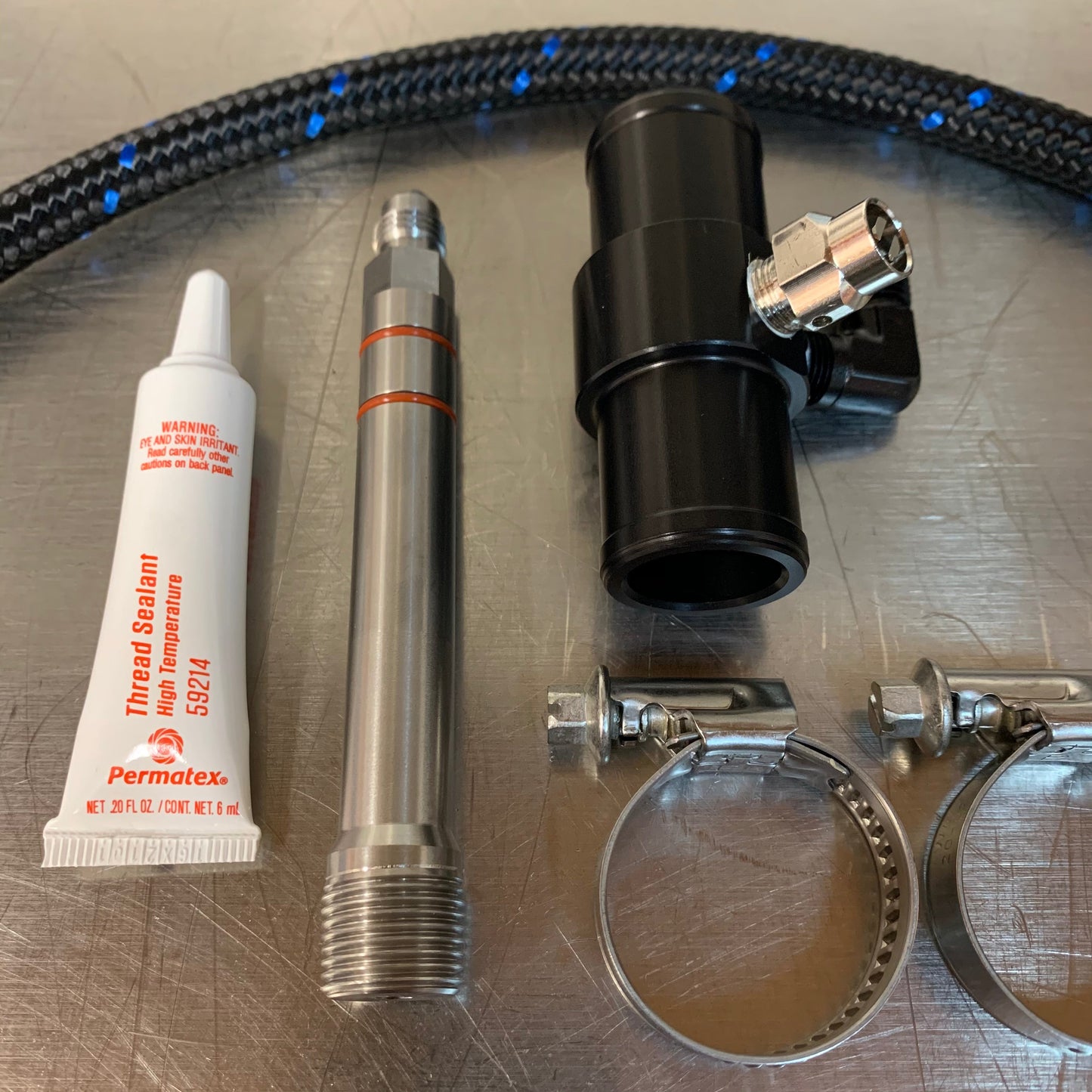 TPR010W - Full Flow Water Kit for Billet Valve Cover - RZR